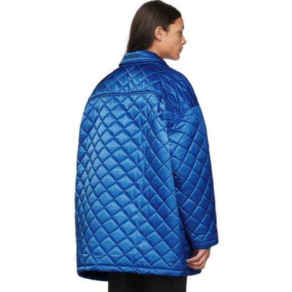 Balenciaga Blue Nylon Quilted Jacket *RARE FIND* - Picture 3 of 4
